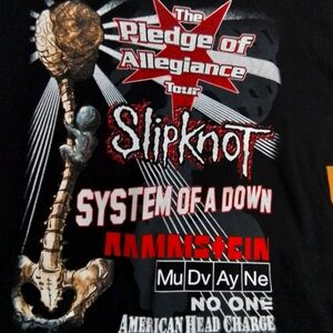 Vintage 2001 "Pledge of Allegiance" Tour w/Slipknot Headling